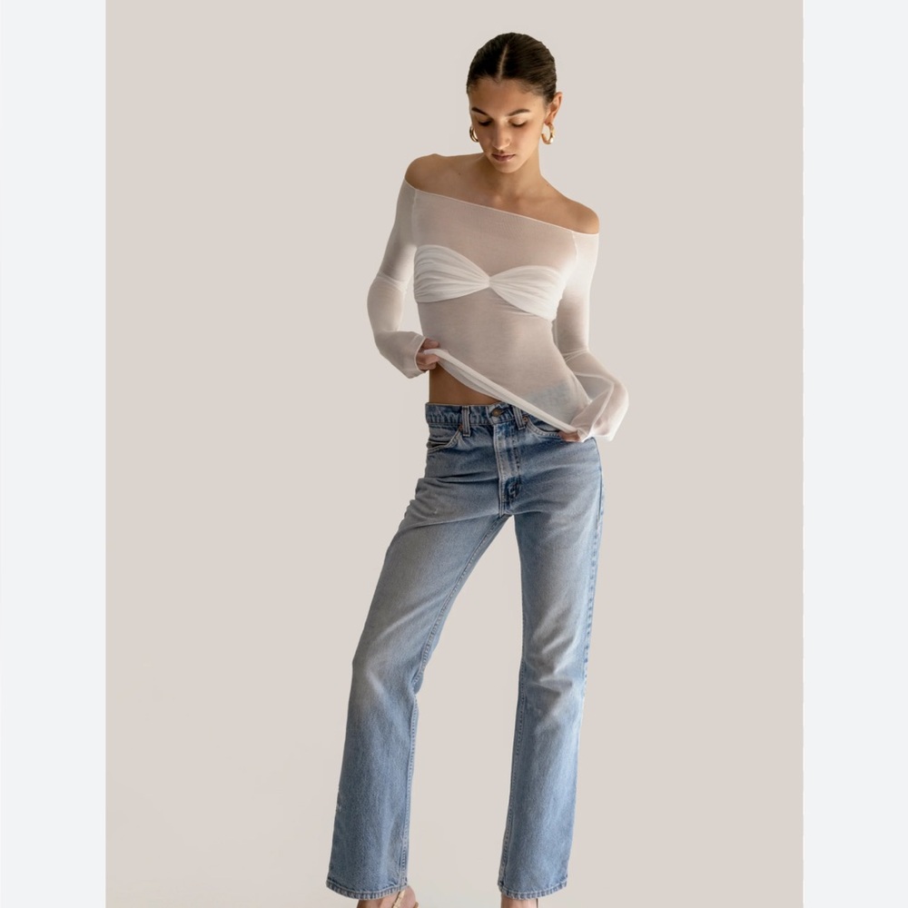 SOLD! BNWT Orseund Iris “ la sirena” white top size medium